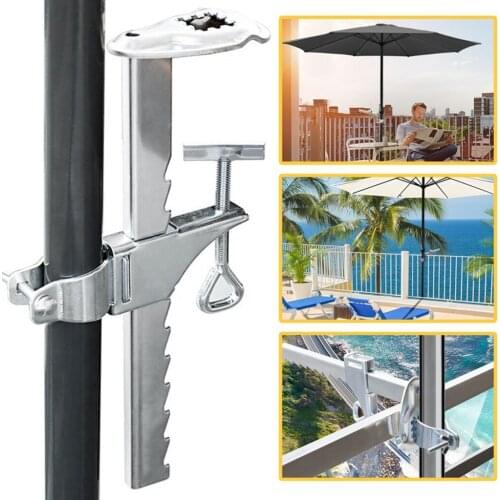 Premium Umbrella Mount Clamp Aluminum Alloy for Courtyard Quick Installed
