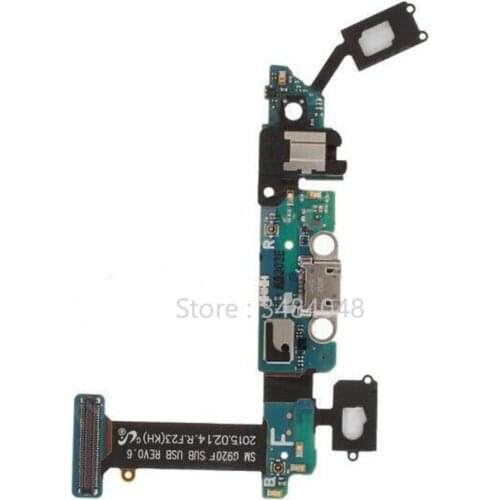 10pcs/lot For Samsung Galaxy S6 G920 G920I G920A G920V G920F Dock Connector Charger Board USB Charging Port Jack Flex Cable