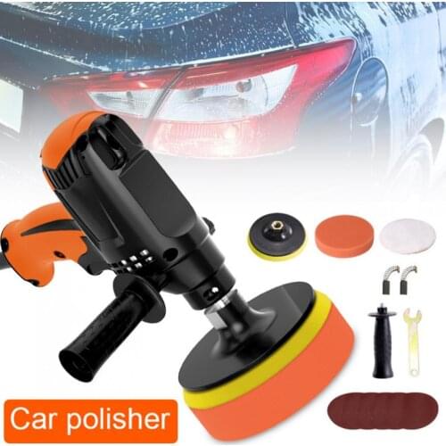 980W 220V/110V Car Polishing Machine Six Gears Adjustable Speed Car Electric Polisher Car Grinder Machine Polisher Power Tool