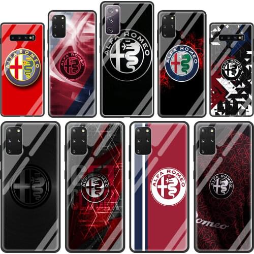 Alfa romeo giulietta Italy Car Glass Phone Case for Samsung Galaxy S21 S20 FE S10 Note 10 20 Ultra 5G 9 S9 Plus S10e Cover Capa
