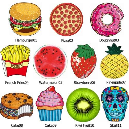 Pineapple Doughnut Beach Towel Tapestry Picnic Mat Beach Blanket Bath Towels For Living Room Home Decorative Towel