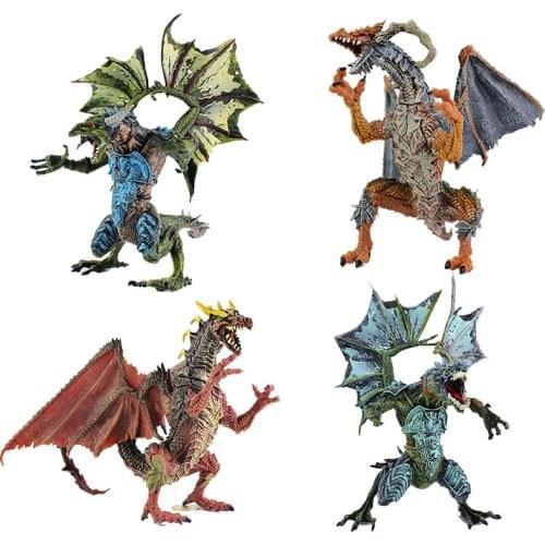 Large warcraft dragon new simulation dinosaur model toy monster dinosaur plastic ornaments educational parent-child toy