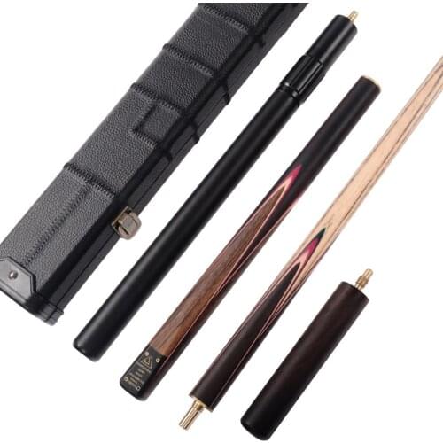 CUESOUL Classic Handmade 57 Inch Rosewood 3/4 Piece Snooker Cue +Black Cue Case and Cue Extension