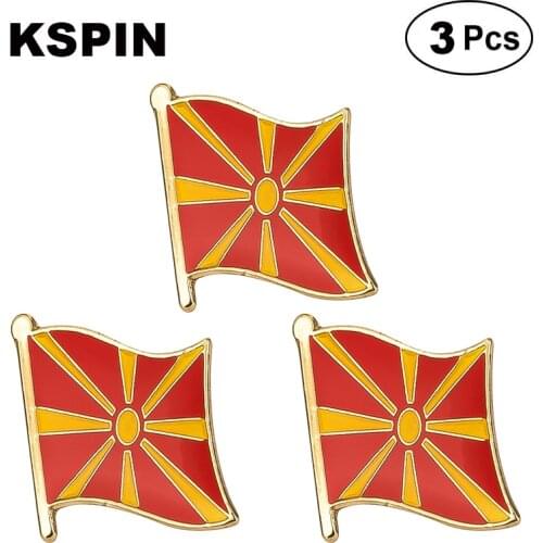 Macedonia Lapel Pin Brooches Pins Flag badge Brooch Badges