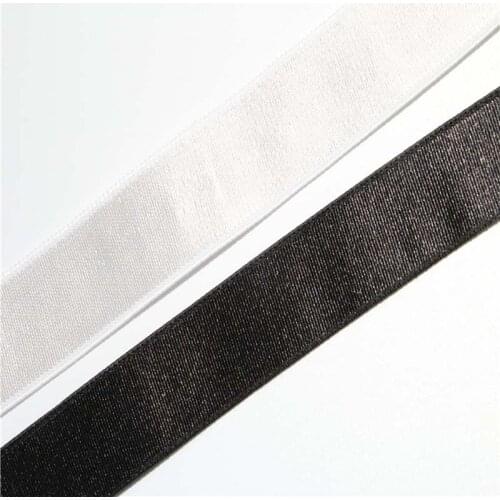 100Meters Elastic Band 10mm 20mm Wide Elastic Cord Ribbon Lace Trim White Black for Masks Clothing SewingY Bra Lingerie Decor