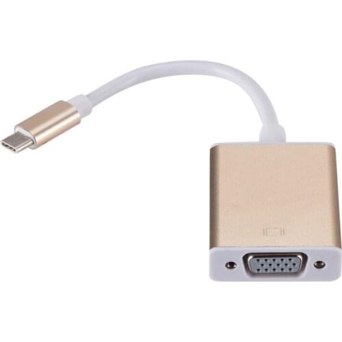 Male To VGA Female Cable Adapter Converter Household Computer USB 3.1 Type C Set Safety Parts for MacBook Computer
