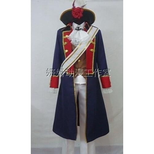 APH Axis Powers Hetalia Prussia Cosplay Costume with hat