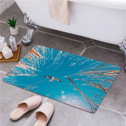 Seagull Entrance Door Floor Mat Door Mat Rectangle Non-Slip Foot Pad Home Welcome Carpet For Hallway Bath Kitchen Doormat