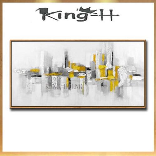 Paintings on the wall modern abstract acrylic Hand drawn oil painting on canvas hanging picture for living room bedroom H