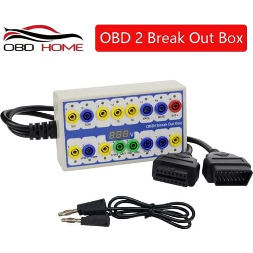 OBD2 Diagnostic tool Auto car Break out Box OBDII obd Breakout Box Car Protocol Detector car obd2 interface car monitor