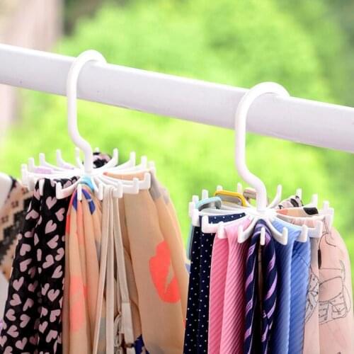 Updated Twirl Tie Rack Belt Hanger Holder Hook for Closet Organizer Storage LX1824