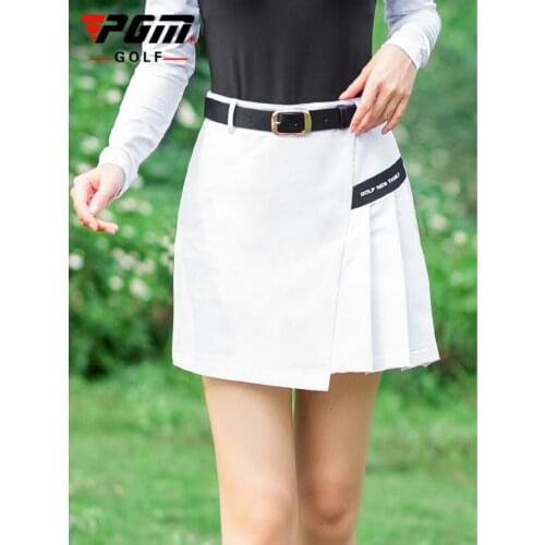 PGM 2020 New Golf Womens Slim-Fit Tennis Skirt Outdoor Spring Summer Anti-Exposure Skirt for Female QZ055