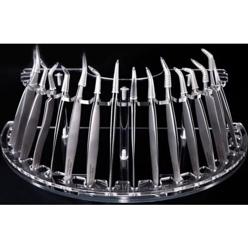 20 holes Acrylic Eyelash Tweezer Storage Holder Durable Convenient Tweezers Stand Shelf Holder Eyelashes extension Makeup Tool