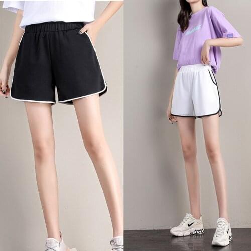 Simple Women Casual Shorts Patchwork Body Fitness Workout Summer Shorts Female Elastic Skinny Slim Beach Egde Short Hot S-5XL