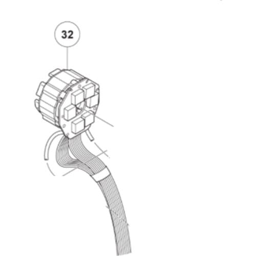 Wiring assembly for HIKOKI DS18DBSL DV18DBSL 370619