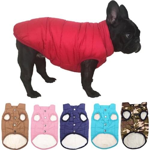 Pet Dog Warm Fleece Vest Coat Autumn Winter Thicken Fluffy Dog Down Jacket Clothes For Small Medium Dog Chihuahua French Bulldog