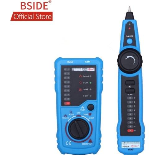 BSIDE FWT11 Network Cable Tester RJ11 RJ45 Telephone Wire Tracker Tracer Toner Ethernet LAN Line Finder (Pack of 10)