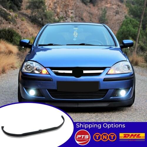 For OPEL VAUXHALL CORSA C Astra H LIP FRONT SPOILER BUMPER LIP Euro Spoiler Lip Universal 2 pcs Body Kit