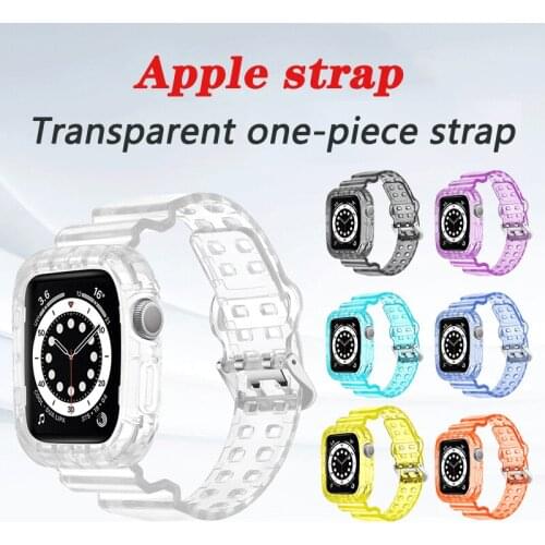 UTHAI A36 For iwatch series 4 5 6 se 42mm 44mm for apple watch band Silicone integrated watch strap 38mm 40mm Bracelet