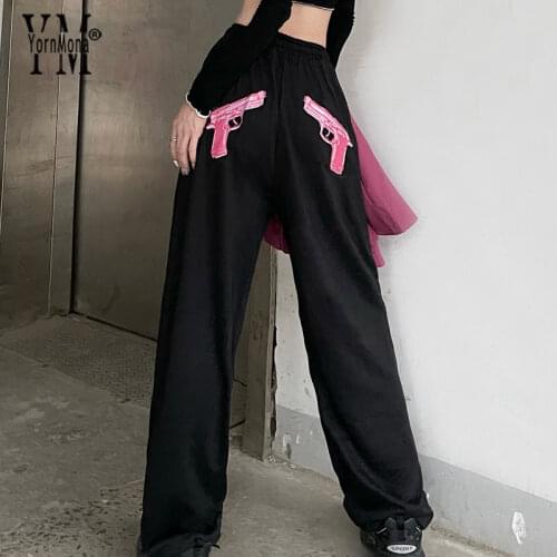 Женские брюки с высокой посадкой YORNMONA China At AliExpress