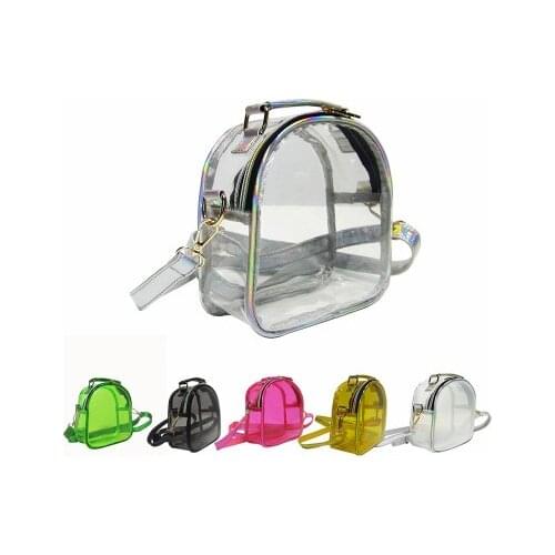 Jelly laser transparent pvc women mini bag new ladies fashion shoulder messenger pouch 2020 hot ita bag