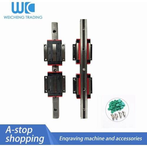 1SET : 2pcs 35mm linear rail guide HGR35 1200 1250mm and 4pcs HGH35CA or HGW35CC linear guide rails block cnc parts