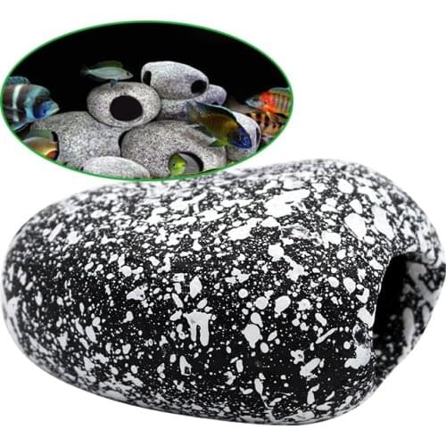 1 Pcs Strange Stones For The Aquarium Ceramic Rock Cave Fish Tank Stone Aquarium Decoration