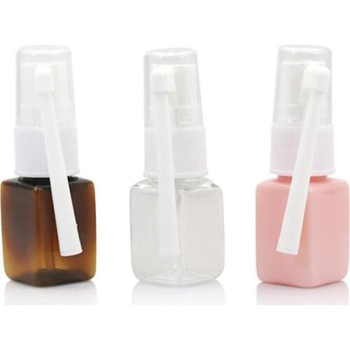 10ML Square Nasal Spray Bottles, PET atomizer Cosmetic Packing container Medical Bottles Wholesale