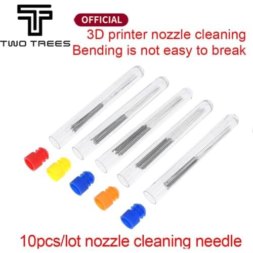 10Pcs A Lot Stainless Steel Nozzle Cleaning Needle 0.2/0.25/0.3/ 0.35/0.4mm 3D Printer Special Drill Cleaner Stainless Needle