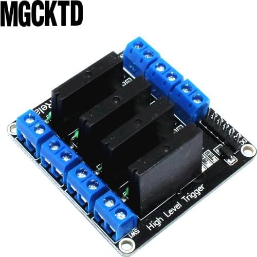 !!!10pcs/lot 5V 4 Channel SSR G3MB-202P Solid State Relay Module Low level trigger 250V2A
