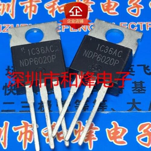10PCS NDP6020P TO-220 -24V -20A 100% New&original
