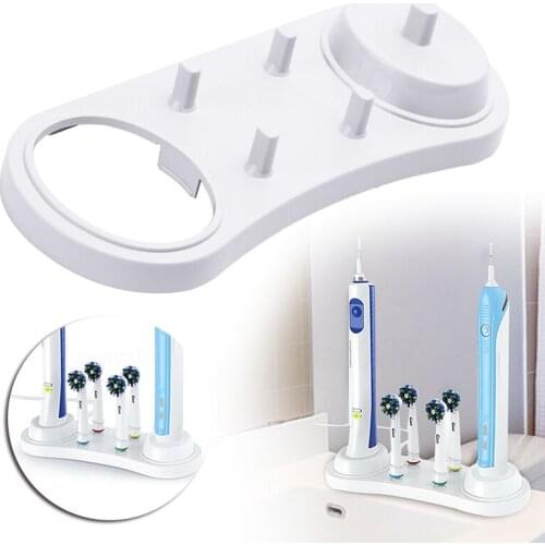 2 in 1 Bathroom Accessories Toothbrush Replacement Heads Charger Holder Stand for iBrush Professional Series