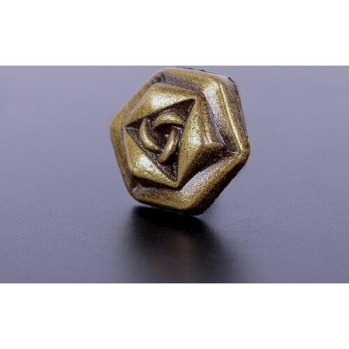 30pcs Tibetan Style Copper Carved Flower Pattern Rivet Stud LeatherCrafts Decor