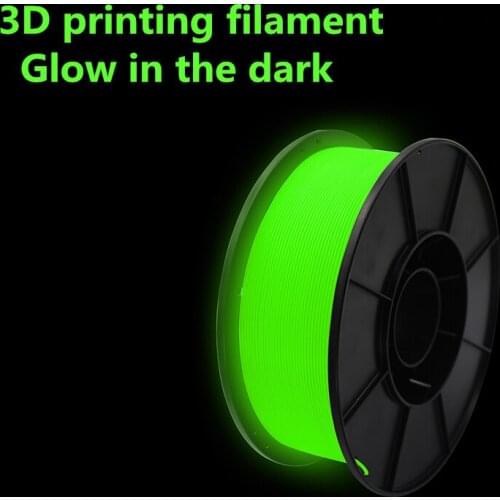 3D Printing Flament Luminous Green 1kg 1.75mm Plaf Absorbs Ultraviolet Light and emits light at night Glows in the dark Best