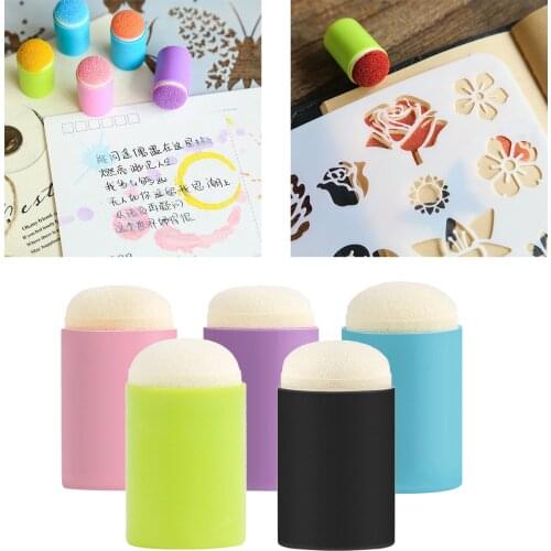 5Pcs Finger Sponge Daubers for Painting, Drawing, Ink, Card Making, Commodities for Finger Painting Kids Writing