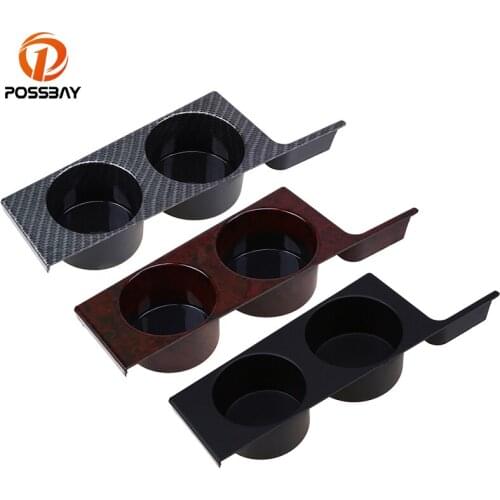 POSSBAY Front Center Car Cup Drink Holder for BMW 5-Series E39 Sedan 1996-2003 Portable Multifunction Vehicle Seat Cups