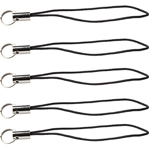 Besegad 100 Pcs DIY Jewelry Cell Phone Lanyard Cord Strap Holder Hang Rope Ring Charms Crystal Badge Pendant Phone Accessories