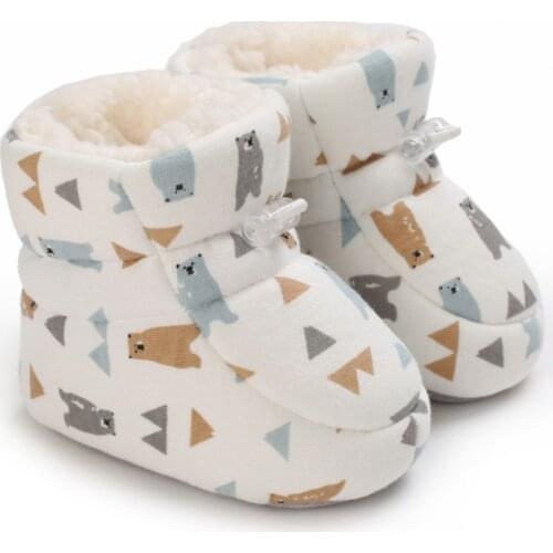 Bobora Baby Boys Girs Boots Newborn Infant Baby Girls Snow Boots Winter Warm Baby Boys Solid Ball Boots