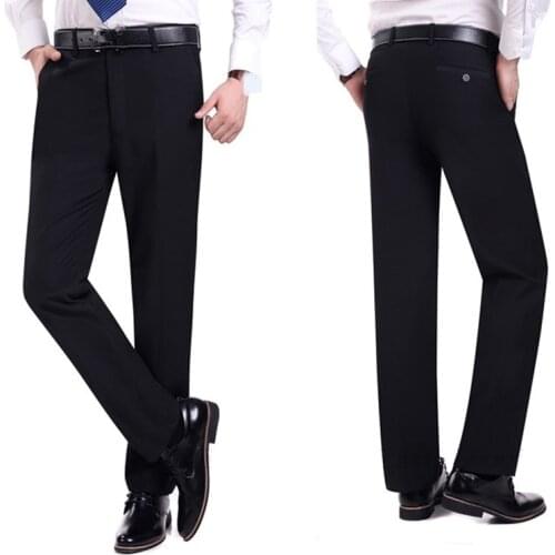 ZXT1308-C1084 2020 new spring and autumn middle age mens straight loose big size casual pants cheap wholesale free shipping