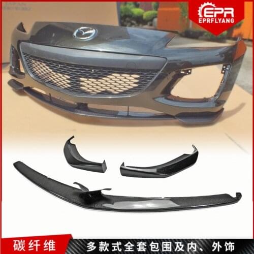 Suit For Mazda 09-12 Rx8 R3 Tk Front Lip Wrapped with Carbon Fiber