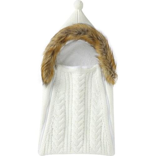 Baby Sleeping Bags Envelopes Winter Thick Warm Newborn Boys Girls Swaddle Wrap Sleepsack for Stroller Basket Autumn Footmuff 0-6