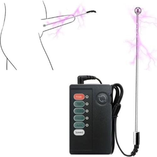 Electro Sex Urethral Sounding Rod Urethra Electric Shock Bar Electrode Penis Plug Stainless Dilator Electro Stimulator Bdsm Toys
