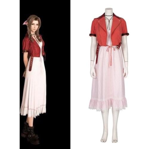 Game Final Fantasy Cosplay Costumes Aerith Cosplay Costume Halloween Carnival Party Anime Women Cosplay Costume