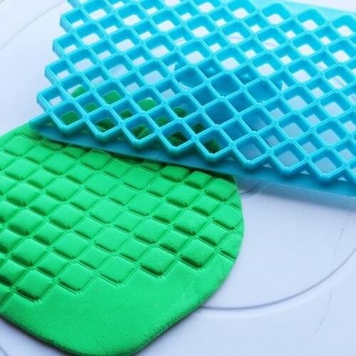 Geometric Grid Press Cake Mold Cupcake Paste Cake Decorating Tools Confeitaria Fondant Cookie Cutter Baking Kitchen Accessories