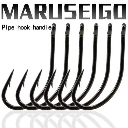 MARUSEIGO Fishing Hooks Set Barbed Single Circle Carp Hook High Carbon Steel Sea Fishinhook Fly Fishing Accessories Tackle