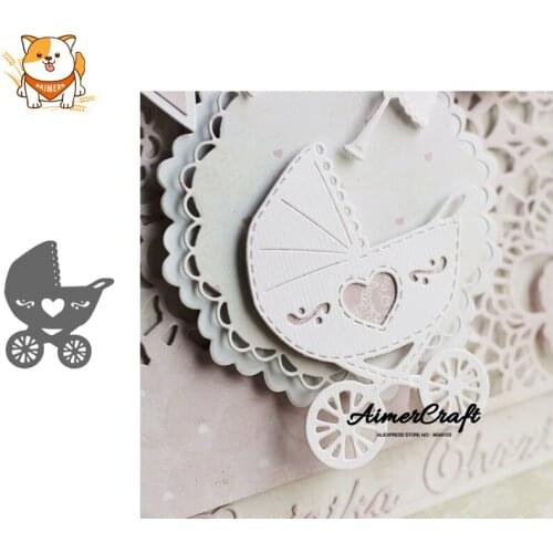 Baby Carriage Metal Cutting Dies Scrapbooking Stencil For DIY Paper Card Decorative Embossing Die Cut Craft Dies New 2019
