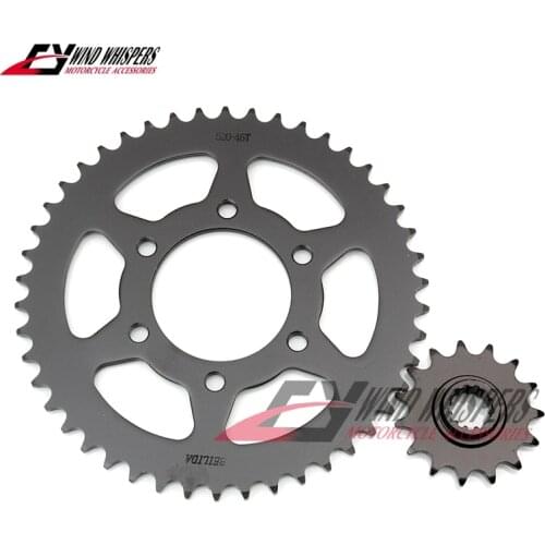 Motorcycle Front Rear Sprockets For Kawasaki Z800 Z 800 ZR800 2013 2014 2015 2016 46T/15T 520
