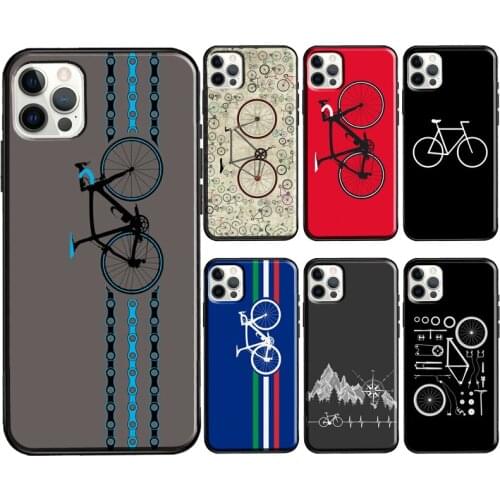 Mountain Bikes Cycling Soft Case For iPhone 11 12 Pro Max 12 Mini 6S 7 8 Plus SE 2020 XS Max X XR Phone Coque