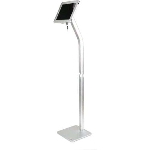 For new iPad 10.2 inch tablet security floor stand display kiosk standing support with lock anti-theft enclosure