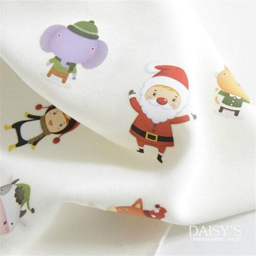 Offset printing For Clothing Iron On Jacket Appliques Christmas dolls Santa Claus Cartoon elk Animal Stickers DIY Handmade